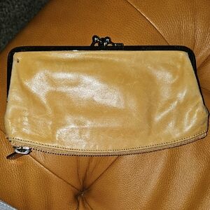 Hobo Millie Mustard Yellow Elegant Leather Clutch Wallet